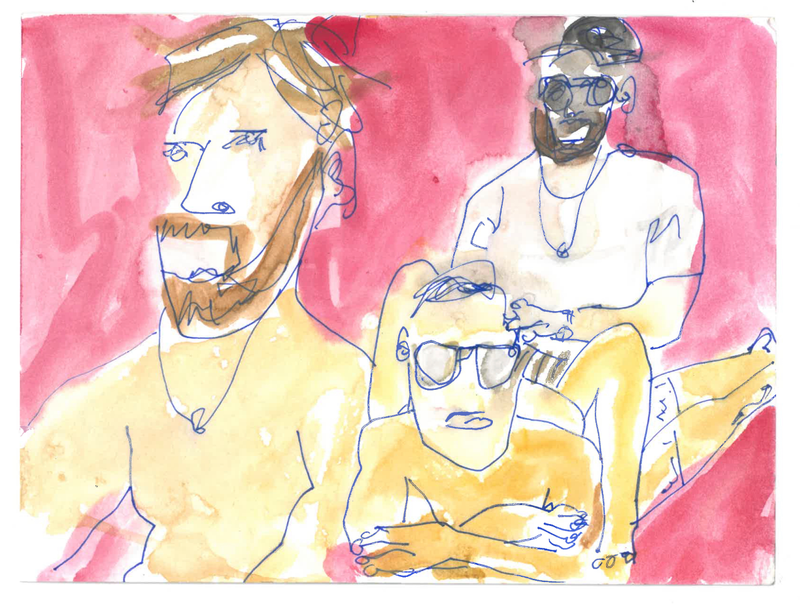 THE BOYS, NIKOLAS TAVERN BEACH, AGIA ANNA PARAGA, MYKONOS